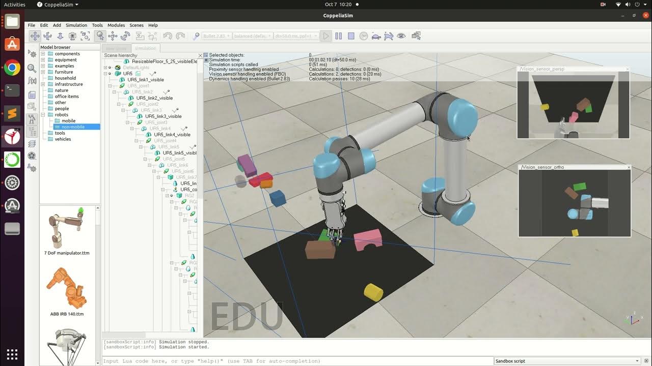 UR5 Q-Learning Simulation in CoppeliaSim - YouTube