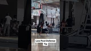 Low Post Basketball Defense Tip