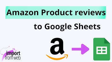 Monitor Amazon Product reviews directly from Google Sheets