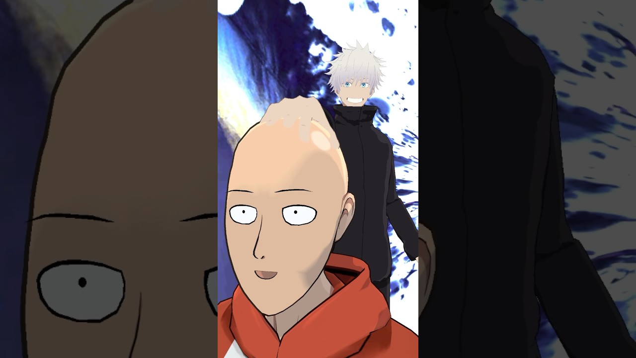 Saitama vs Gojo &ldquo;Anime Omegle Showdown&rdquo; #onepunchman #jjk #anime