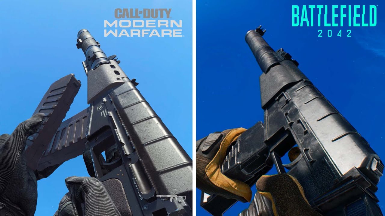 Call of Duty Warzone vs Battlefield 2042 - Weapons Comparison