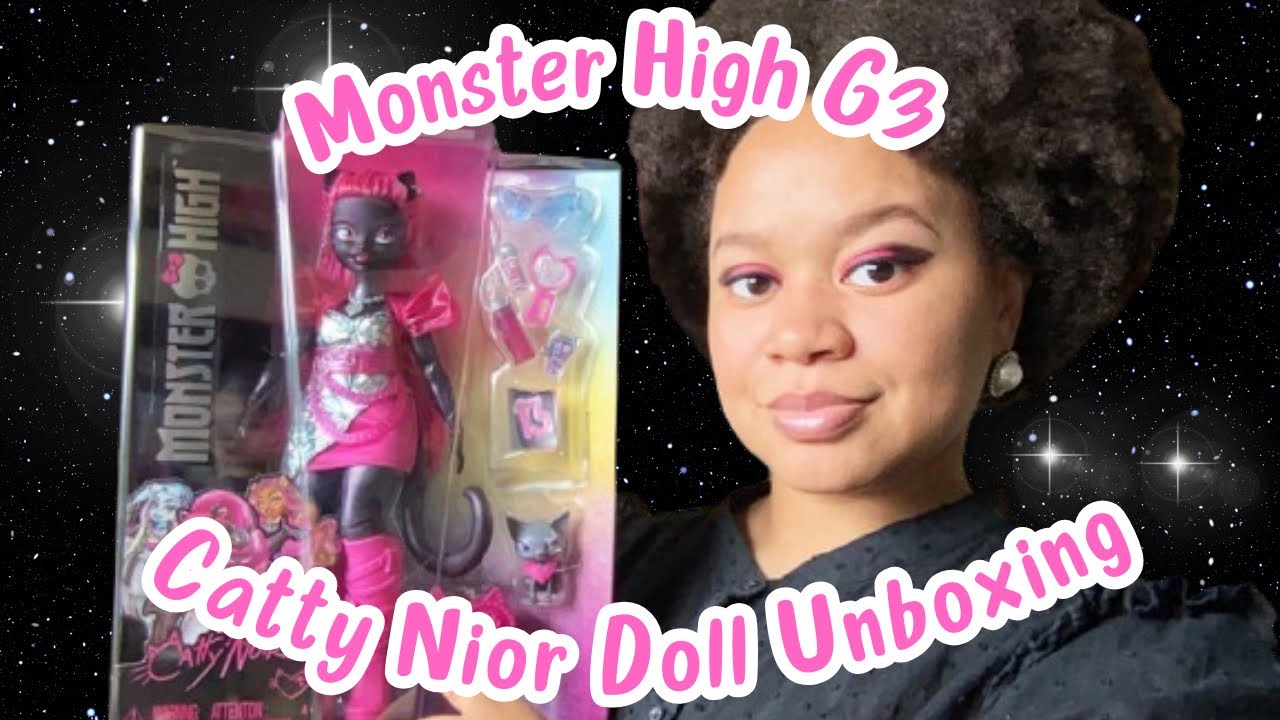 🎀 My First Monster High Doll Catty Noir Doll Unboxing And Review