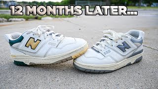 WEARING THE NEW BALANCE 550 FOR 12 MONTHS! (Pros and Cons)