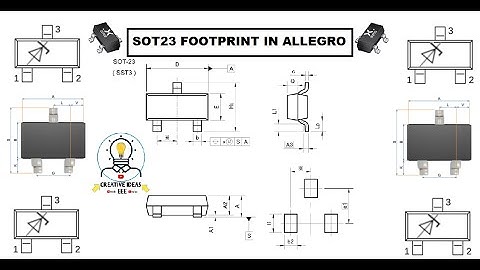 SOT23 TRANSISTOR FOOTPRINT IN ALLEGRO #ALLEGRO #SOT23 #SOT23TRANSISTOR #Arduino#Electronics circuits