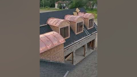Copper barrel dormers done!