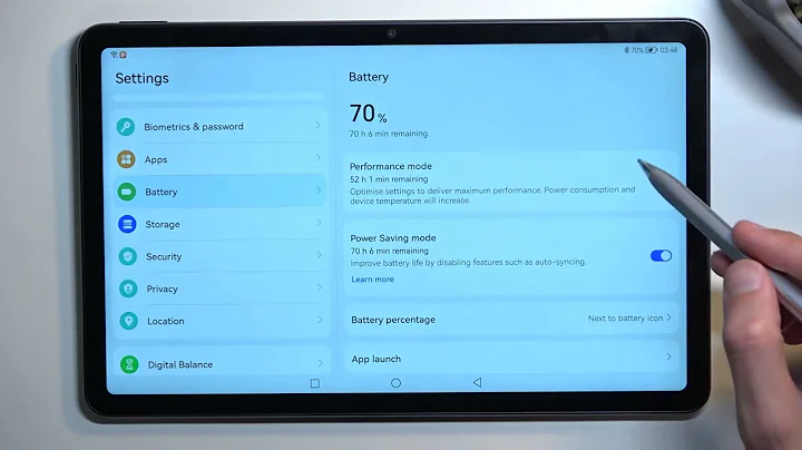 How to Enable Power Saving Mode on HUAWEI MATEPAD 10.4 (2022) - Battery Saver