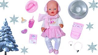 Baby Born Winter Edition Doll Unboxing, Bedroom Evening Routine With Christmas Song