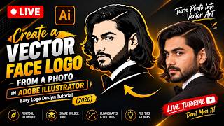 Information 🎨 LIVE: Create a Vector Face Logo from a Photo in Adobe Illustrator | Easy Logo Design Tutorial (20 Guide