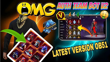 Free fire auth team bot V2 latest version new proxy server easy setup and easy download 