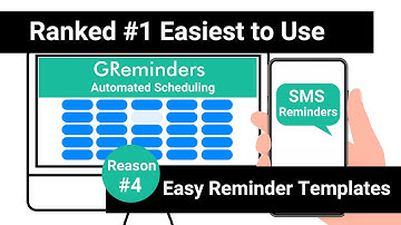 Easiest to Use Online Scheduling Software: Reason #4: Easy Reminder Templates