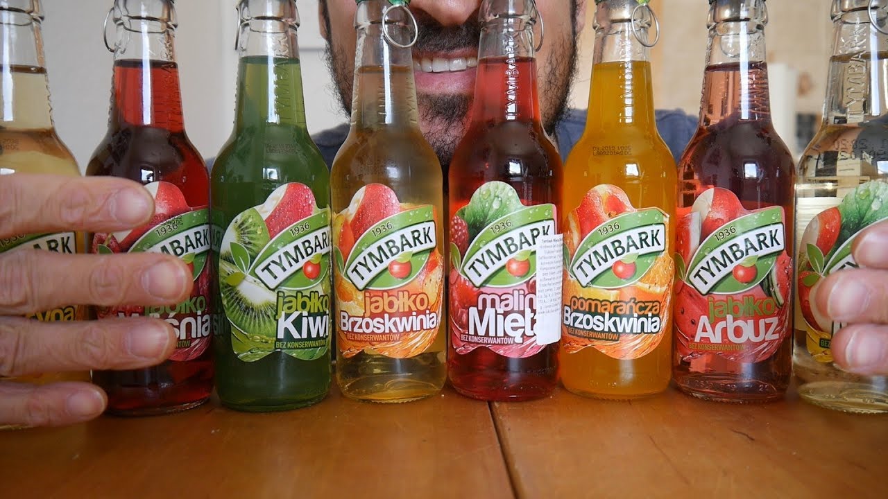 ASMR PO POLSKU Tymbark Napoje 8 Flavors of Polish Fruit Drinks