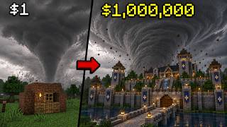 Cheap VS Expensive Tornado Shelter in Minecraft