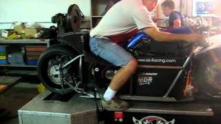 Electric Land Speed Bike exceeds 200 mph motorcycle dyno