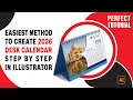 How to Design a 2026 Desk Calendar with Hijri date in Adobe Illustrator | Full Step-by-Step Tutorial
