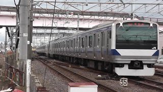 【ポイント切り替え音＋ジョイント音】常磐線E531系K424編成（394M 上野行き）勝田ー水戸間を通過