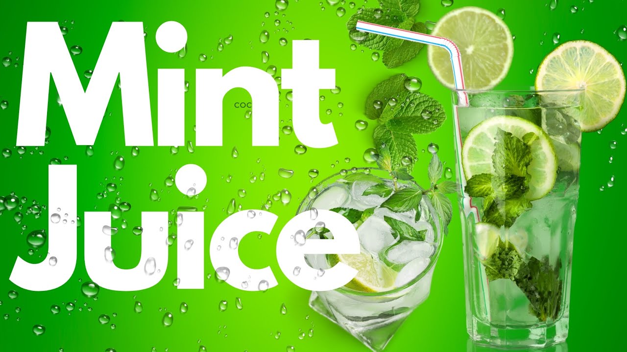 Mint Juice Recipe Spearmint Juice Fresh Mint Juices Making YouTube