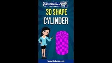 Cylinder 3D Shape | What is a Cylinder Shape? | Shapes for kids | Math #shorts