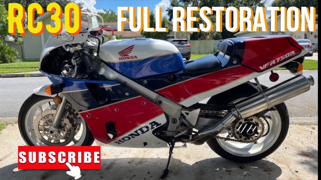 Honda rc30 / vfr750r fully restored