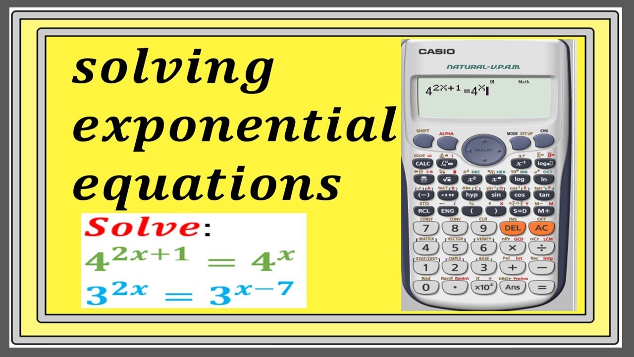 solving exponential equations - YouTube