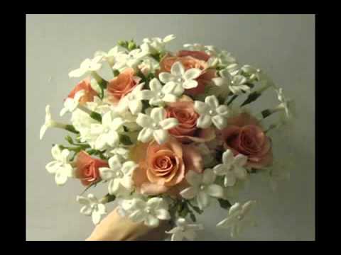 How To Make A Stephanotis Bridal Bouquet Youtube
