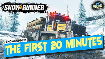 SnowRunner - The First 20 Minutes (Max Settings | 4K Ultrawide) No Commentary