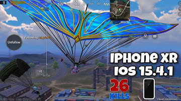 IPHONE XR iOS 15.4.1 BGMI/PUBG TEST 🔥| IPHONE XR FRAME DROP FIX? 26 KILLS🔥