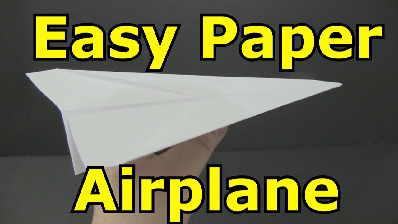how-to-make-an-easy-paper-airplane-for-beginners-youtube