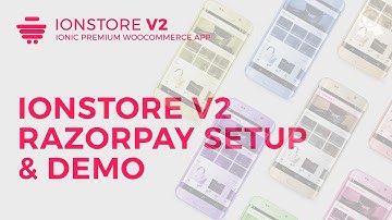 Ionstore 2 - RazorPay Setup & Demo (for India only - INR)