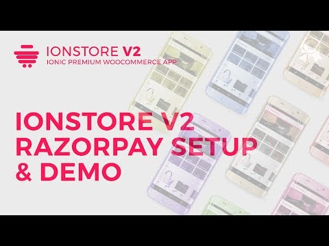 Ionstore 2 - RazorPay Setup & Demo (for India only - INR)