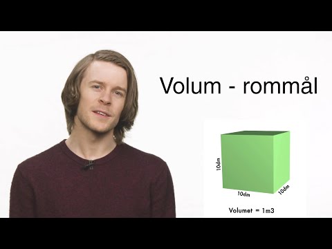 Video: Hvordan finner du volum i kubikkenheter?