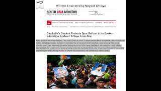 It is GenZ versus GenOutdated in Indias youth protests.
Sitting 12,000 kilometers away in Chicago from India’s extraordinary youth uprising can be summed up with some levity as a clash between GenZ and GenOutdated.
In 45-year-long career as an old school print journalist I have covered many agitations and protests. What is different about the youth uprising, apart from the obvious one of it taking place in the era of frenzied social media, is that it is perhaps for the first time one notices signs of the dismantling India’s entrenched shibboleth of the elders always being right and wise. It is GenZ versus GenOutdated in Indias youth protests.
