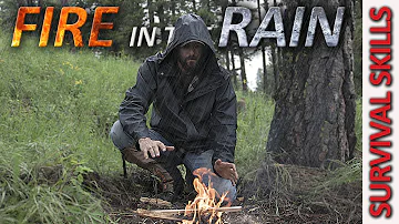 This SURVIVAL SKILL could Save Your LIFE! Make FIRE in WET WEATHER!