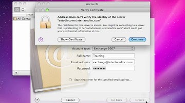 5. Setting up Address Book with your Exchange account contacts