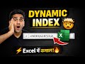 Excel Dynamic Data Trick 🔥 | INDEX Formula Secret 😱