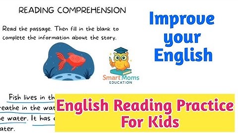 English Reading Practice for Kids | Comprehension  @smartmomseducation 