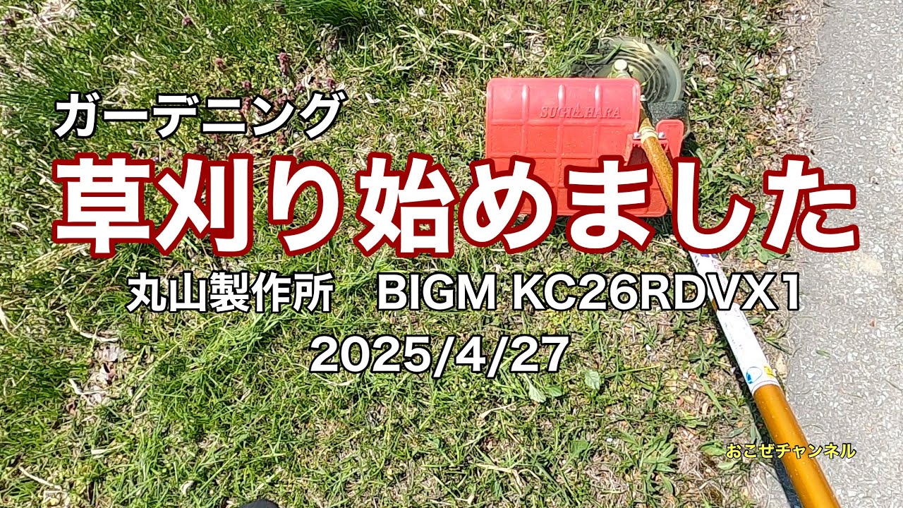 Gardening: Started mowing 2025/4/27 - YouTube