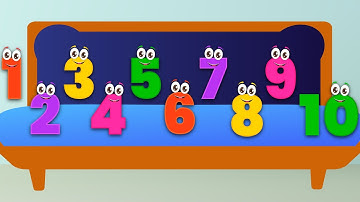 Ten Little Numbers Jumping on the Bed | Fun Counting Song for Kids #counting