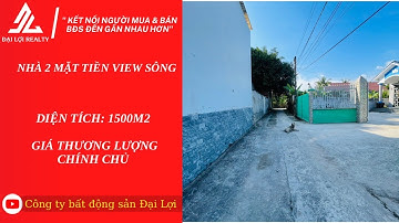 1500m2 nhà vườn 2 mặt tiền view sông, đường ô tô vào tới nhà.  Mỹ Tho, Tiền Giang