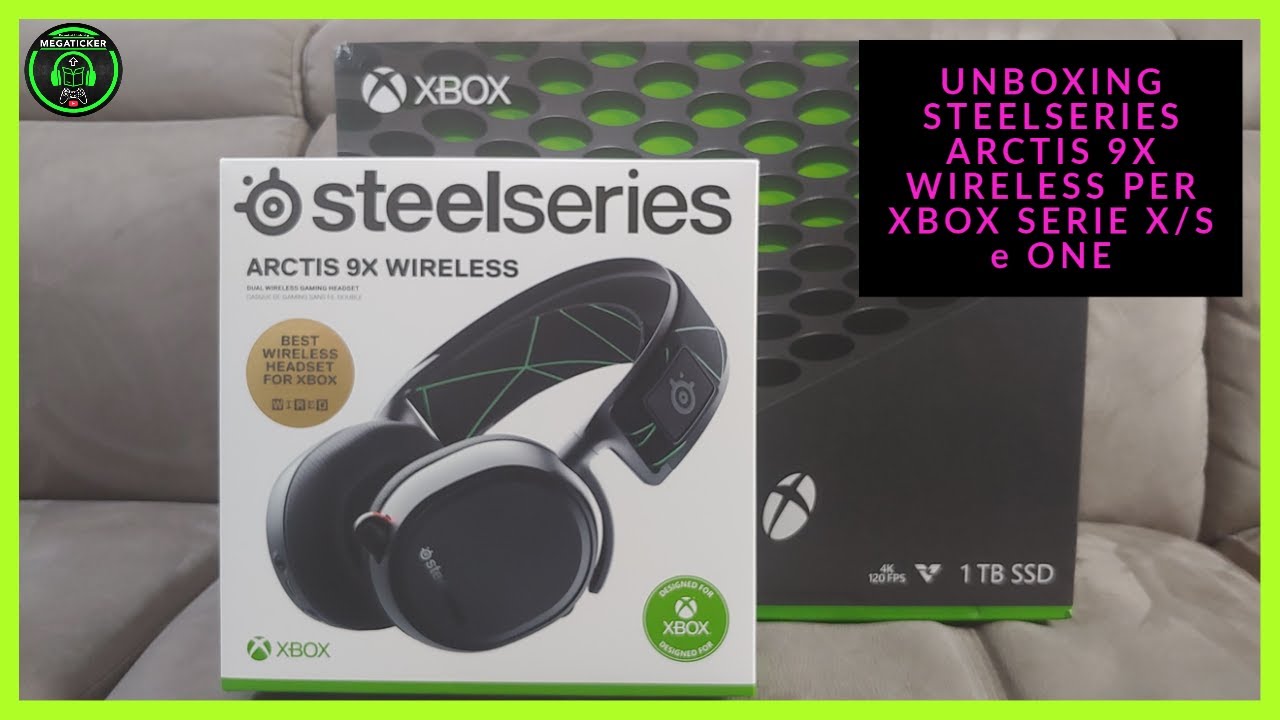 Unboxing : Cuffie SteelSeries Arctis 9X Wireless e Bluetooth per XBOX  Series X/S , ONE e PC [ITA] - YouTube