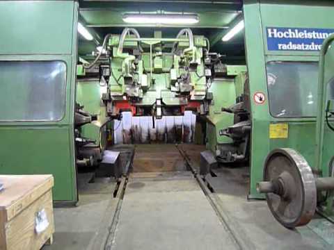 Used Hegenscheidt 6 portal wheel lathe radsatzdrehmaschine train lathe