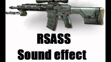 MW3 Sniper Sound Effect: RSASS (Download link in description)