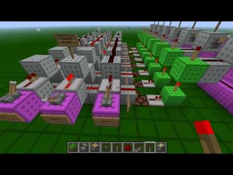 Minecraft -  3bit De Bruijn Sequence to Decimal and Binary Decoder
