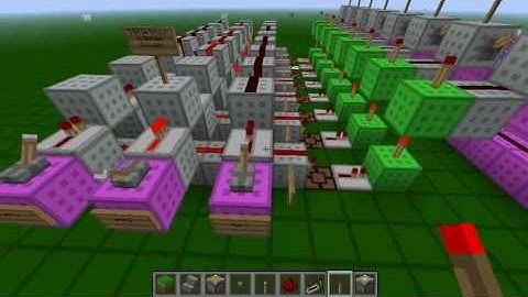 Minecraft -  3bit De Bruijn Sequence to Decimal and Binary Decoder