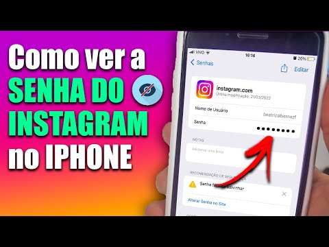 COMO VER A SENHA DO INSTAGRAM NO IPHONE