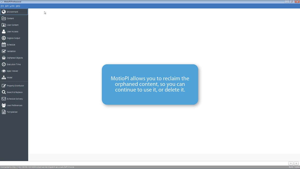 Recover Orphaned Objects in Cognos