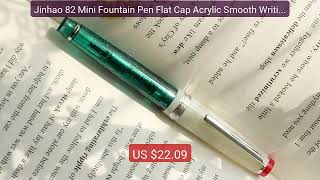 Jinhao 82 Mini Fountain Pen Flat Cap Acrylic Smooth Writing Ink Pe... — Best Deal 2026 | Shop Now!