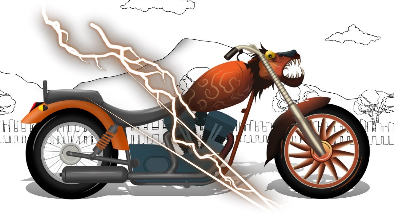 Good and Evil Bike Street Vehicle Scary Halloween Vehicle YouTube