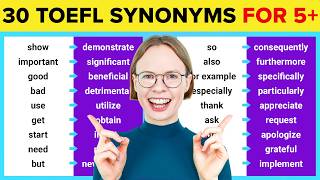 30 TOEFL Vocabulary Synonyms You NEED for 5+ screenshot 3