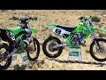 Kawasaki kx 250 2 stroke vs kx 500 2 stroke  dirt bike magazine
