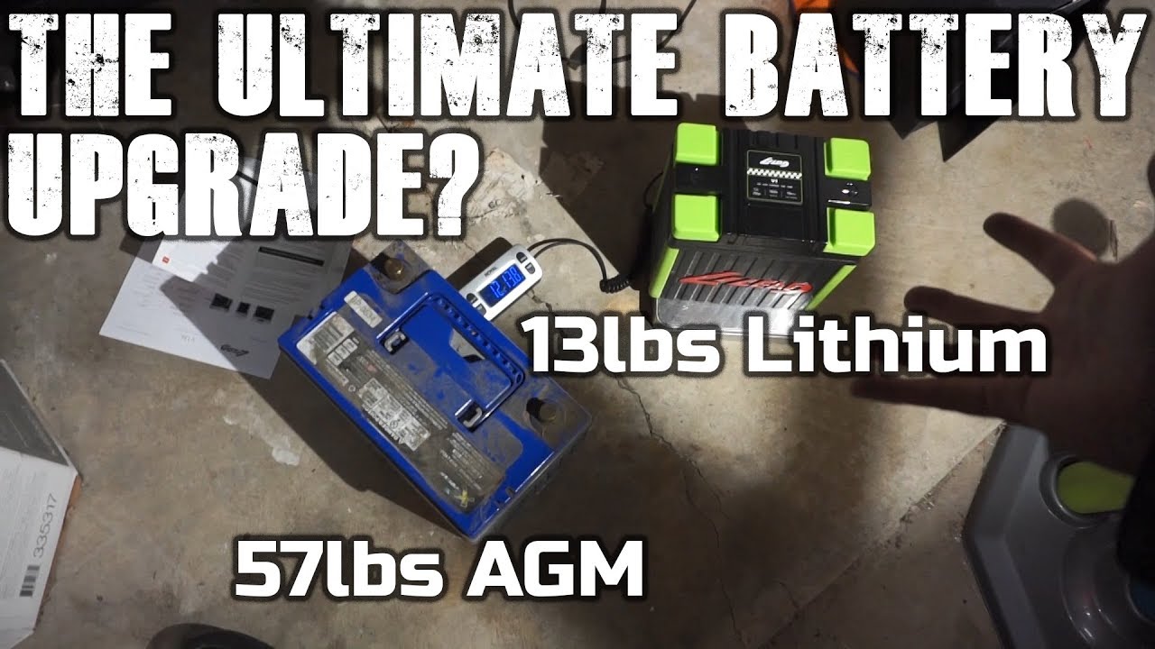 The 13lbs Lithium Car Battery (Huge Weight Savings)